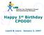 Happy 1 st Birthday CPODD! Lunch & Learn January 3, 2007