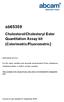 Cholesterol/Cholesteryl Ester Quantitation Assay kit (Colorimetric/Fluorometric)