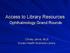 Access to Library Resources