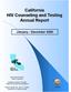 California HIV Counseling and Testing Annual Report