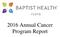 2016 Annual Cancer Program Report