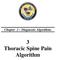 Chapter 2 Diagnostic Algorithms. 3 Thoracic Spine Pain Algorithm