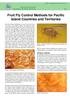 Fruit Fly Control Methods for Pacific Island Countries and Territories