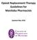 Opioid Replacement Therapy Guidelines for Manitoba Pharmacists. Updated May 2018