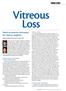Vitreous Loss. Pearls on anterior vitrectomy for cataract surgeons. COVER STORY