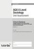AQA A Level Sociology