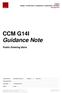 CCM G14I Guidance Note