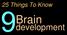 25 Things To Know. Brain. development