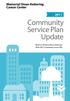 Community Service Plan Update