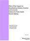 Effect of Peer Support on Breastfeeding Initiation, Duration and Exclusivity: Evidence for Public Health Decision Making