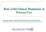 Role of the Clinical Pharmacist in Primary Care