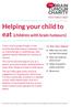Helping your child to eat (children with brain tumours)