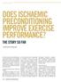 DOES ISCHAEMIC PRECONDITIONING IMPROVE EXERCISE PERFORMANCE?