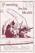 Health. Swine. ) moti. Extension Bulletin 830 February 1975 Oregon State University Extension Service. I1975 c no.