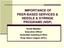 IMPORTANCE OF PEER-BASED SERVICES & NEEDLE & SYRINGE PROGRAMS (NSP)