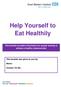 Help Yourself to Eat Healthily