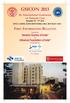 GSICON th International Conference on Geriatric Care November 16 th - 17 th, 2013