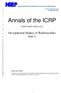 DRAFT REPORT FOR CONSULTATION: DO NOT REFERENCE. Annals of the ICRP ICRP PUBLICATION XXX