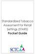 Standardized Tobacco Assessment for Retail Settings (STARS) Pocket Guide
