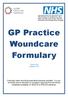 GP Practice Woundcare Formulary