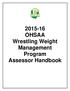 OHSAA Wrestling Weight Management Program Assessor Handbook