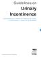 Guidelines on Urinary Incontinence