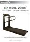 GK1800T/2000T Treadmill Owner s Manual