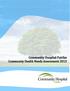 Community Hospital-Fairfax Community Health Needs Assessment P a g e