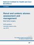 Renal and ureteric stones: assessment and management
