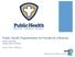 Public Health Preparedness for Pandemic Influenza