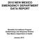 2010 NEW MEXICO EMERGENCY DEPARTMENT DATA REPORT