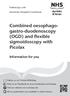 Combined oesophagogastro-duodenoscopy. (OGD) and flexible sigmoidoscopy with Picolax