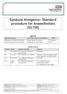 Epidural Analgesia Standard procedure for Anaesthetists (GL756)