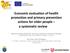 Economic evaluation of health promotion and primary prevention actions for older people a systematic review