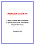 MERCER COUNTY. Cancer Control and Prevention Capacity and Needs Assessment Report Summary