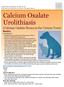 Calcium Oxalate Urolithiasis