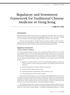Regulatory and Investment Framework for Traditional Chinese Medicine in Hong Kong