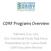 CDRF Programs Overview. February 9-10, 2015 DCC Functional Foods Task Force Presentation by Dr. Gonca Pasin CDRF Executive Director