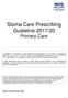 Stoma Care Prescribing Guideline 2017/20 Primary Care