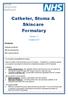 Catheter, Stoma & Skincare Formulary