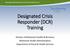 Designated Crisis Responder (DCR) Training