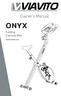 Owner s Manual. ONYX. Folding Exercise Bike.