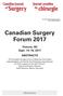 Canadian Surgery Forum 2017