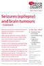 Seizures (epilepsy) and brain tumours - treatment
