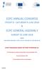 ECPC ANNUAL CONGRESS ECPC GENERAL ASSEMBLY
