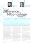 difference in MR oncology