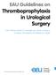EAU Guidelines on Thromboprophylaxis in Urological Surgery