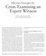 Cross-Examining an Expert Witness