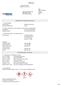 Y5690_B0. Safety Data Sheet MICRON EXTRA BLUE. Bulk Sales Reference No. SDS Revision Date: SDS Revision Number: