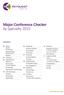 Major Conference Checker by Specialty 2015